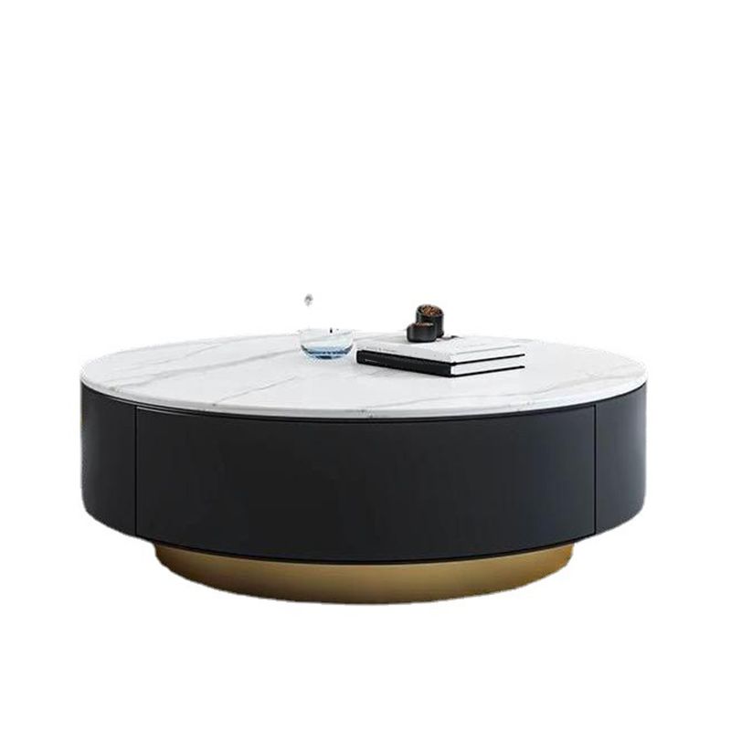 Modern Marble Side Table No Distressing End Table for Living Room Clearhalo 'Coffee & Accent Tables' 'Coffee Tables' 'coffee_tables' 'furn' 'furn_coffee_tables' 'Furniture' 'Living Room Furniture' 1200x1200_de96a052-5795-4521-bd03-b99a615b3952