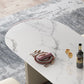 Glam Sintered Stone Top Dining Table Standard Kitchen Dining Table with Double Pedestal Bases Clearhalo ' dining_table' 'Dining Tables & Seating' 'Dining Tables' 'furn' 'furn_dining_table' 'Furniture' 'furniture_dining_table' 'Kitchen & Dining Furniture' 'kitchen&dining_furn' 'kitchen' 'kitchen_dining_table' 1200x1200_de96f5ba-93dc-4738-a5fd-8f0d4ebbeb07