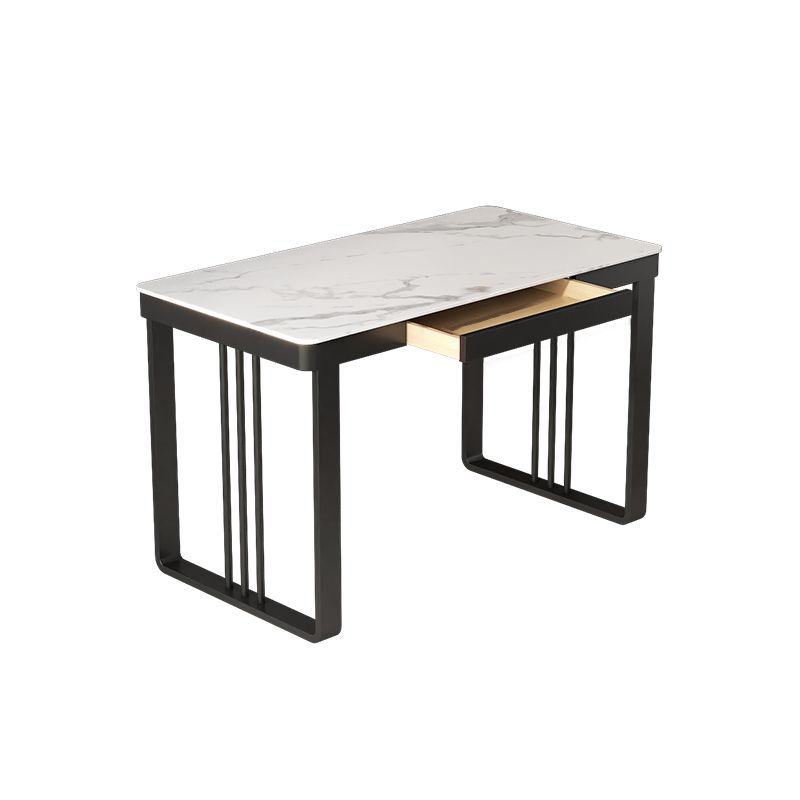 Modern Style White Office Task Desk Rectangular Shape Writing Desk with 2 Legs Clearhalo 'furn' 'furn_office_desk' 'Furniture' 'Office Desks' 'Office Furniture' 'office_desk' 1200x1200_de978cc7-c397-48ef-a61c-afad3b8adb58