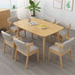 Contemporary Rectangle Shape Solid Wood Dining Set Khaki Standard Dining Set for Kitchen Clearhalo 'Dining Room Sets' 'Dining Tables & Seating' 'dining_room_set' 'furn' 'furn_dining_room_set' 'Furniture' 'furniture_dining_room_set' 'Kitchen & Dining Furniture' 'kitchen&dining_furn' 'kitchen' 1200x1200_de9b5316-dcfe-41fe-96c0-b954549dbb26