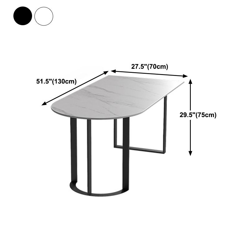 Stone Top Dining Table Traditional Luxury Dining Table with Sled Base Clearhalo ' dining_table' 'Dining Tables & Seating' 'Dining Tables' 'furn' 'furn_dining_table' 'Furniture' 'furniture_dining_table' 'Kitchen & Dining Furniture' 'kitchen&dining_furn' 'kitchen' 'kitchen_dining_table' 1200x1200_de9b5fe4-0a67-4bb2-9226-99b821cefb3b