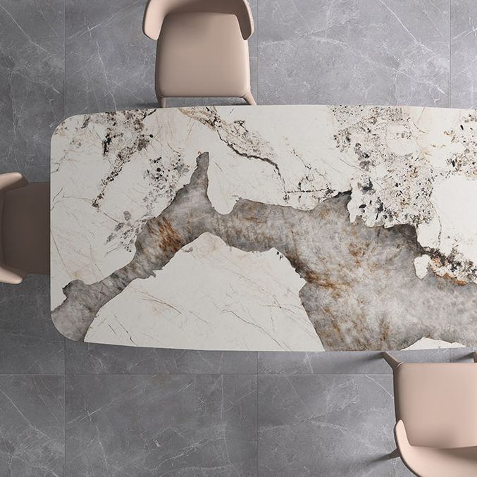 Nordic 1/4/7 Pieces Dining Set Sintered Stone Dining Table with Leather Chairs Clearhalo 'Dining Room Sets' 'Dining Tables & Seating' 'dining_room_set' 'furn' 'furn_dining_room_set' 'Furniture' 'furniture_dining_room_set' 'Kitchen & Dining Furniture' 1200x1200_de9b63f7-2ee3-41af-8ad6-93bd5753ae4d