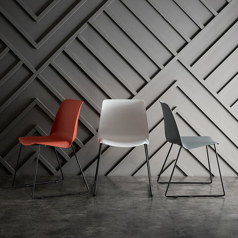 Industrial Style Metal Dining Room Chairs Armless Dining Chair for Restaurant Clearhalo ' kitchen&dining_furn' 'Dining Chairs' 'Dining Tables & Seating' 'dining_chair' 'Furniture' 'furniture_dining_chair' 'Kitchen & Dining Furniture' 'kitchen' 1200x1200_de9b6d1a-1578-4783-9624-168a41d8d756