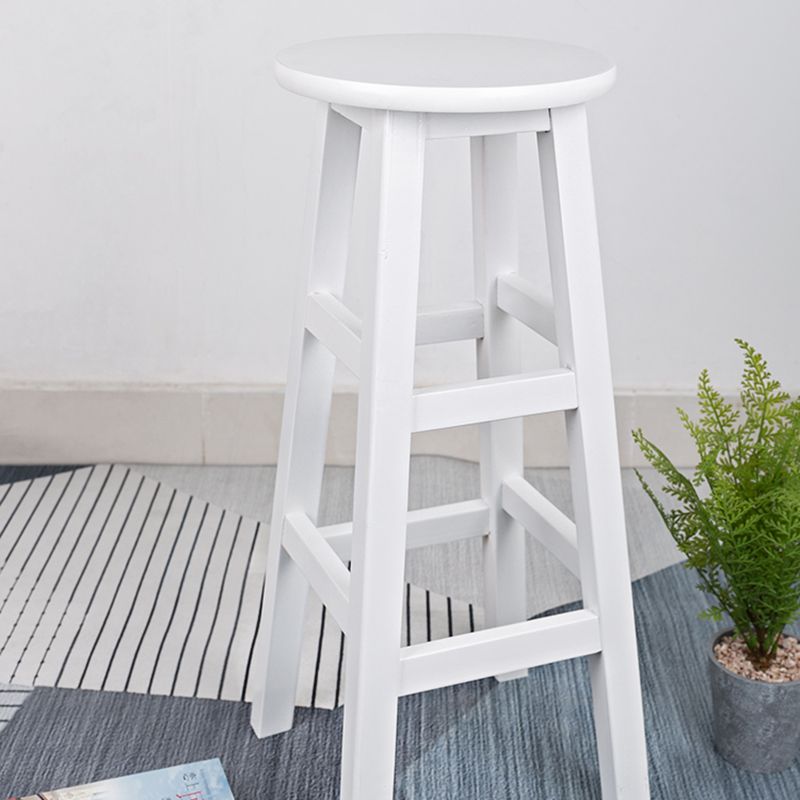 Modern Armless Backless Counter Stool Wood Household Bar Stool with Pedal Clearhalo 'Bar Furniture' 'Bar Stools' 'bar_stools' 'furn' 'furn_bar_stools' 'furniture_bar_stools' 'Kitchen & Dining Furniture' 'kitchen&dining_furn' 'kitchen' 'kitchen_furn' Furniture' 1200x1200_de9be669-4127-441f-afc6-e3a2231adabc