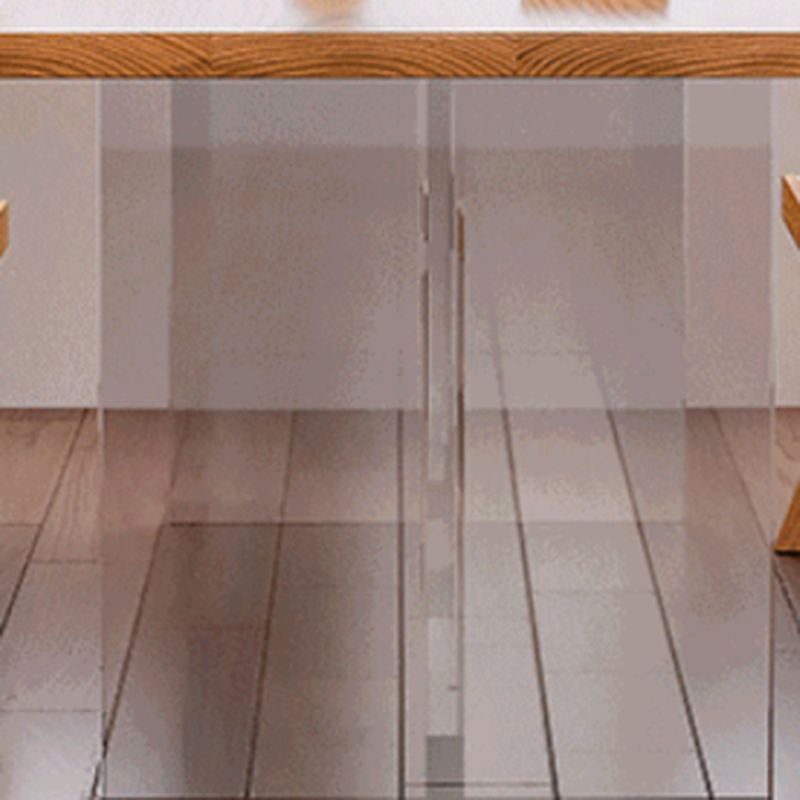 Moderno 1/4/6 pezzi set da pranzo tavolo da pranzo in legno rettangolare per sala da pranzo