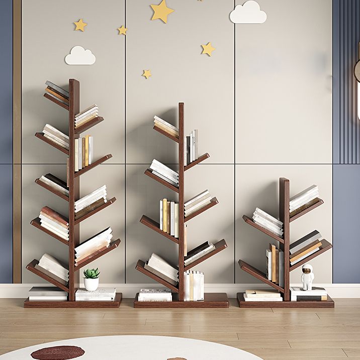 ジオメトリラバーウッド本棚モダンベッドルーム本棚棚付き22 "W x 12" D