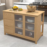 Tavolo da cucina tradizionale cucina stazionaria tavolo da cucina in legno con cassetto