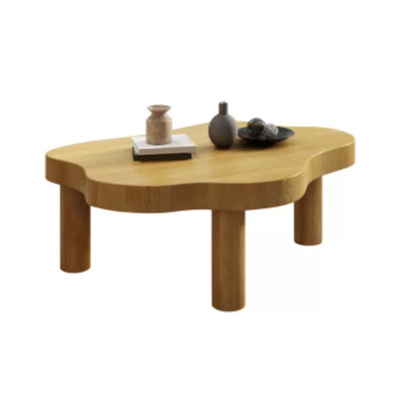 Nordic Cocktail Table 3 Legs Solid Wood Free Form Single Coffee Table Clearhalo 'Coffee & Accent Tables' 'Coffee Tables' 'coffee_tables' 'furn' 'furn_coffee_tables' 'Furniture' 'Living Room Furniture' 1200x1200_dea06b0d-6f3b-4b50-81b7-d3397c5161f0
