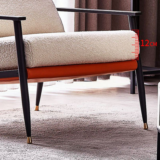 Chenille Arms Included Chair 32.28" Wide Armchairwith Pillow Back Clearhalo 'Accent Chairs' 'accent_chairs' 'Chairs & Seating' 'furn' 'furn_accent_chairs' 'Furniture' 'Living Room Furniture' 1200x1200_dea24faf-6dc8-4f57-afee-38043e78bd65