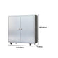 Chrome metalen dressoir met wielen moderne indoor dinerserver met kasten