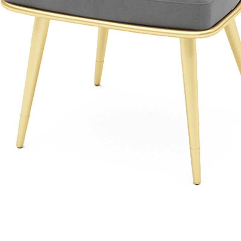 Contemporary Kitchen Dining Armchair Metal Side Dining Chairs in Gold Clearhalo 'Dining Chairs' 'Dining Tables & Seating' 'dining_chair' 'furn' 'furn_dining_chair' 'Furniture' 'Kitchen & Dining Furniture' 1200x1200_dea4dfd5-5f35-4381-8282-ba9ab89801fc