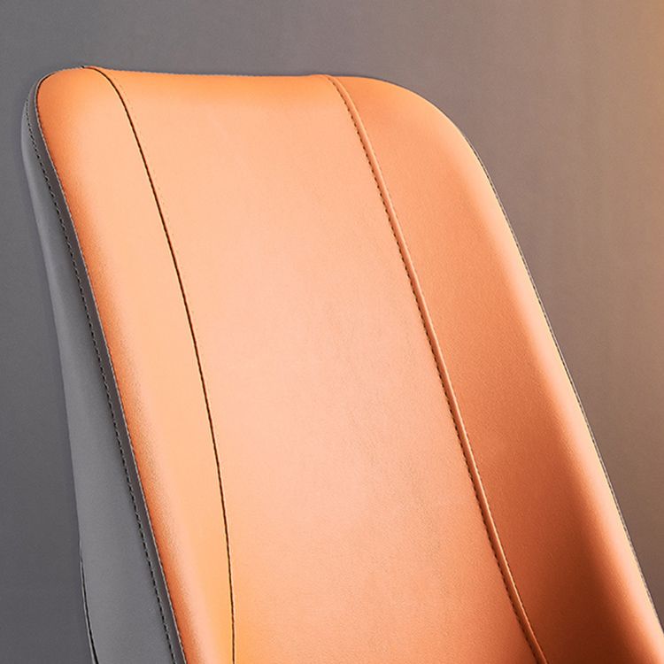 Contemporary Metal Dining Room Chairs Parsons Armless Chair for Home Use Clearhalo ' kitchen&dining_furn' 'Dining Chairs' 'Dining Tables & Seating' 'dining_chair' 'furn' 'furn_dining_chair' 'Furniture' 'furniture_dining_chair' 'Kitchen & Dining Furniture' 'kitchen' 1200x1200_dea6ca15-8a9b-40ed-b950-63065ae0637f