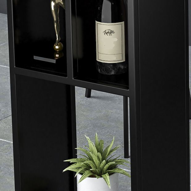 Rectangle Stone Black Metal Bar Height Table Industrial Double Pedestal Bar Table Clearhalo 'Bar Furniture' 'Bar Tables' 'bar_tables' 'furn' 'furn_bar_tables' 'Furniture' 'Kitchen & Dining Furniture' 1200x1200_dea7a074-5ad1-46a8-8126-fb37ba2502ce