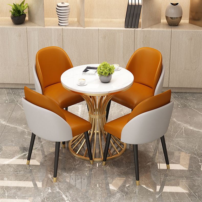 Glam Style Sintered Stone Dining Set 1/2/4/5 Pieces Dining Set