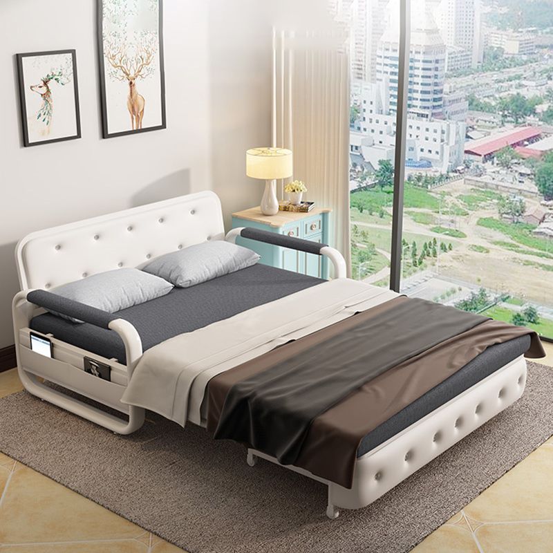 33.46 "Hスクエアアームスリーパースカンジナビアスタイルのソファベッド付きソファベッド