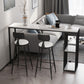 Modern Stone White Counter Set 1/2/3 Pieces Rectangle Storage Table and Stool Set Clearhalo 'Bar Furniture' 'furn' 'furn_home_bar_bar_sets' 'Furniture' 'Home Bars & Bar Sets' 'home_bar_bar_sets' 'Kitchen & Dining Furniture' 1200x1200_dea8d04f-745f-4201-8822-b51561d126d5