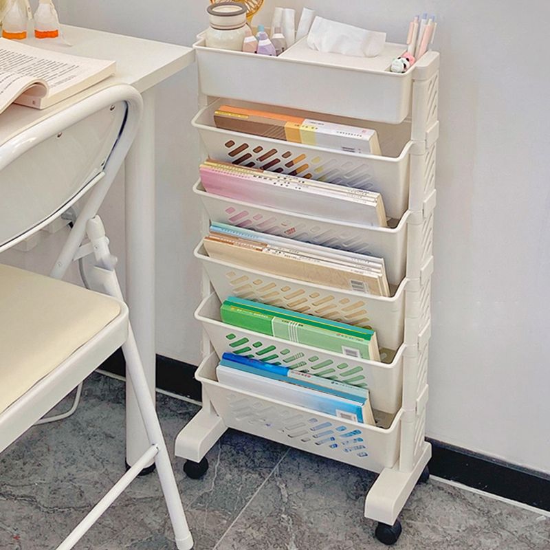 Libreria acrilica in stile chiuso in stile contemporaneo per la sala da studio