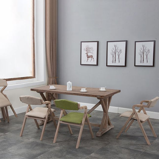 Country Style Foldable Dining Armchair Open Back Upholstered Arm Chairs Clearhalo ' kitchen&dining_furn' 'Dining Chairs' 'Dining Tables & Seating' 'dining_chair' 'furn' 'furn_dining_chair' 'Furniture' 'furniture_dining_chair' 'Kitchen & Dining Furniture' 'kitchen' 1200x1200_deaaf3aa-e361-47d1-9899-1845decbf8d5