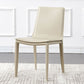Sala riunioni Solid Designer Stile Stella laterale Sedia da pranzo in pelle finitura
