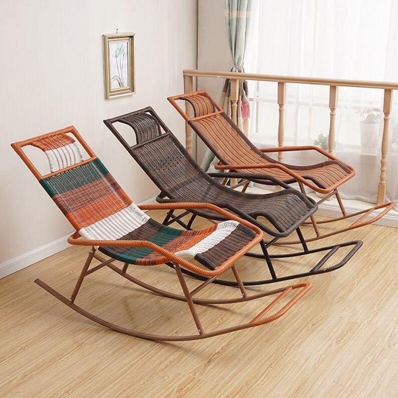 Mid Century Modern Style Rocking Chair Indoor Rattan Rocking Chair Clearhalo 'Chairs & Seating' 'furn' 'furn_rocking_chairs' 'Furniture' 'Living Room Furniture' 'Rocking Chairs' 'rocking_chairs' 1200x1200_deaee602-cb0f-4065-810c-c149bfe5b152
