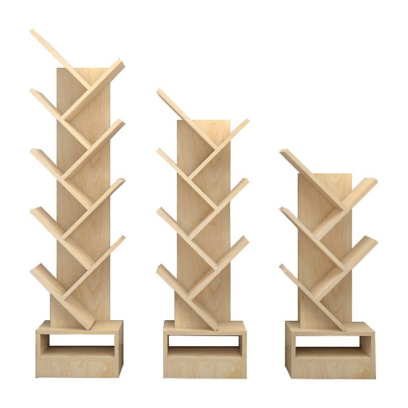 Scandinavische boekenplank Standaard Engineered Wood Gesloten Back -boekenkast