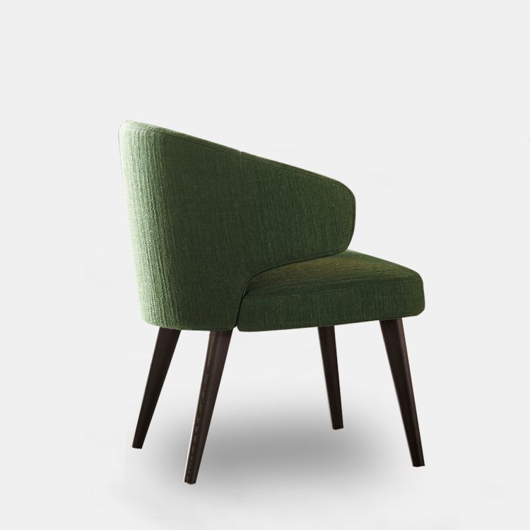 Eetkamer zijstoelen Moderne keukenarmoelstoel met gestoffeerd