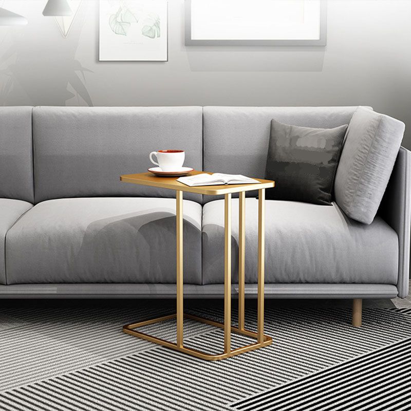 Medieval Modern Style Rectangular Metal Table Frame Side Table