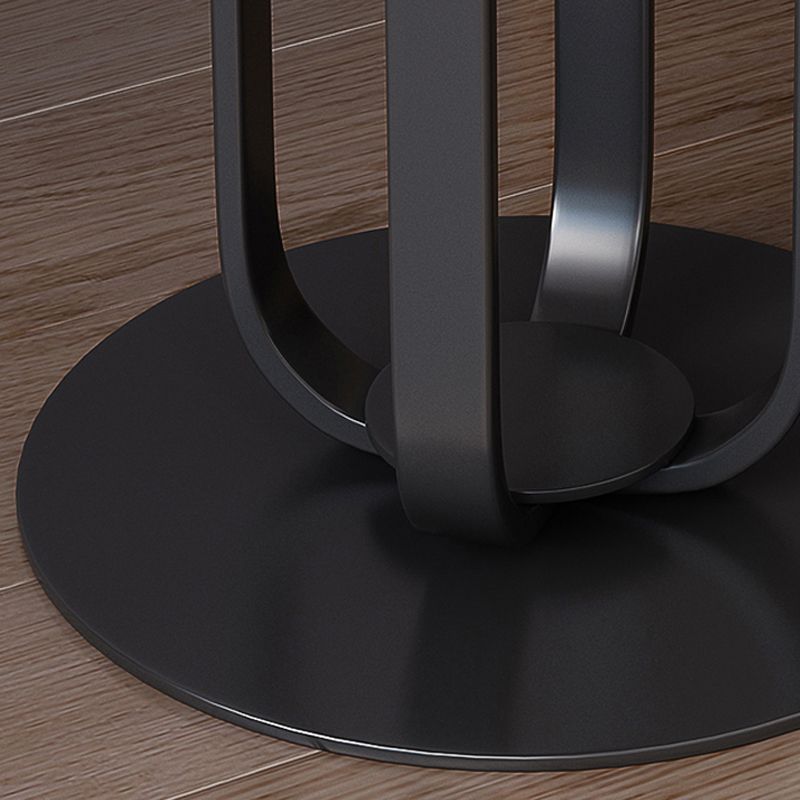 21.65-inch Tall Pedestal End Table Casual Round Stone Top Sofa Side Table Clearhalo 'Coffee & Accent Tables' 'End & Side Tables' 'end_side_table' 'end_side_tables' 'furn' 'furn_end_side_tables' 'Furniture' 'furniture_end_side_table' 'Living Room Furniture' 1200x1200_deb2a361-475c-40fa-8b62-3c7d52ff6a6b