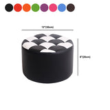 Modern Resistente alla macchia standard Round Control Modello in pelle POUF per salotto