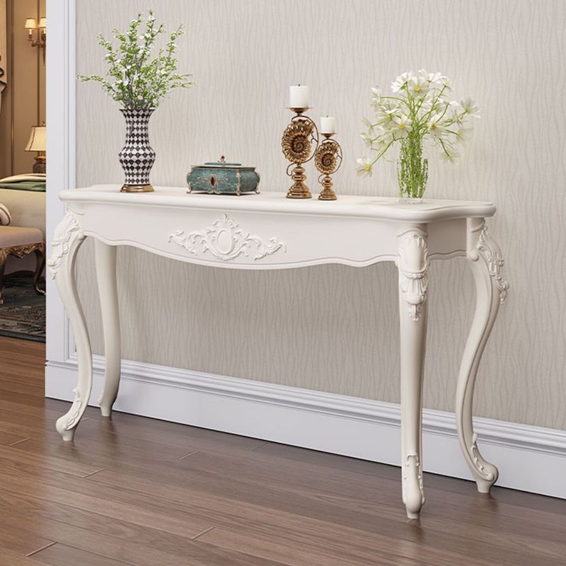 Tabella della console di legno vittoriana da 13,4 pollici a forma di forma libera