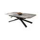 Glam 4 Legs Cocktail Table Single Stone Coffee Cocktail Table Clearhalo 'Coffee & Accent Tables' 'Coffee Tables' 'coffee_tables' 'furn' 'furn_coffee_tables' 'Furniture' 'Living Room Furniture' 1200x1200_deb4e742-3cbf-4df2-bbf6-dd2e61592638