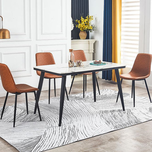 Armless Side Chairs Modern Faux Leather Kitchen Chairs for Dining Room Clearhalo 'Dining Chairs' 'Dining Tables & Seating' 'dining_chair' 'furn' 'furn_dining_chair' 'Furniture' 'furniture_dining_chair' 'Kitchen & Dining Furniture' 1200x1200_deb52335-9420-4ae5-ab2b-7f0bab5ed6bd