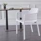 Scandinavian Plastic Kitchen Dining Room Chair Solid Back Arm Chair Clearhalo 'Dining Chairs' 'Dining Tables & Seating' 'dining_chair' 'furn' 'furn_dining_chair' 'Furniture' 'furniture_dining_chair' 'Kitchen & Dining Furniture' 1200x1200_deb5c490-9747-472b-a3ec-d8021a525915