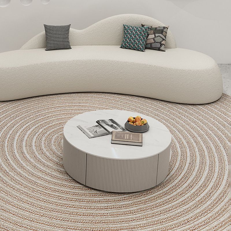 White Wool Curved Sofa Nordic 39.4" D Armless Sofa with Pillows