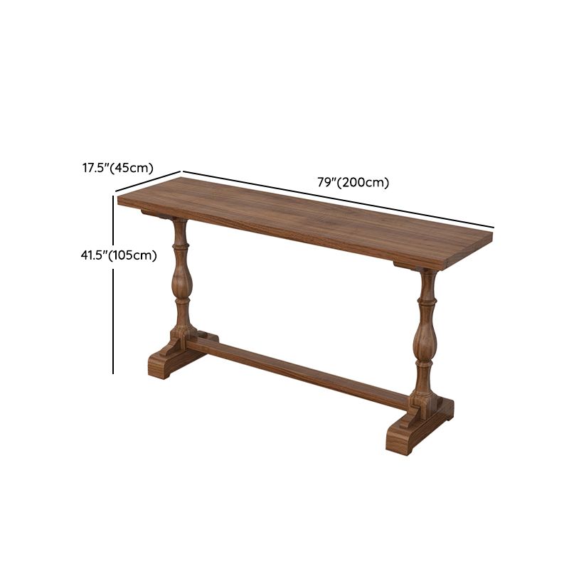 Brown 1/2/3 Pieces Pub Dining Set Solid Wood Table and Stool Set Clearhalo 'Bar Furniture' 'furn' 'furn_home_bar_bar_sets' 'Furniture' 'Home Bars & Bar Sets' 'home_bar_bar_sets' 'Kitchen & Dining Furniture' 1200x1200_deb6d9fe-b9e7-4f0b-a739-a3acf38431ed