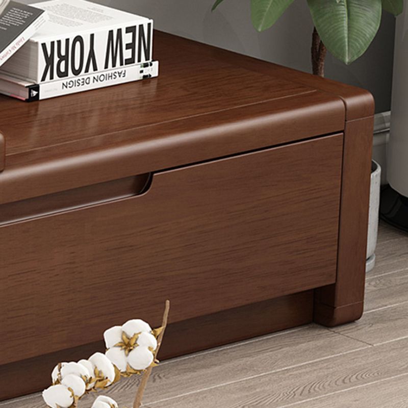 Vintage Media Console Rubberwood Stand Console with Drawers for Living Room Clearhalo 'furn' 'furn_tv_stands_entertainment_centers' 'Furniture' 'Living Room Furniture' 'TV Stands & Entertainment Centers' 'TV Stands & Media Storage Furniture' 'tv_stands_entertainment_centers' 1200x1200_deb77c84-b427-4e99-af86-888884b2d5fa