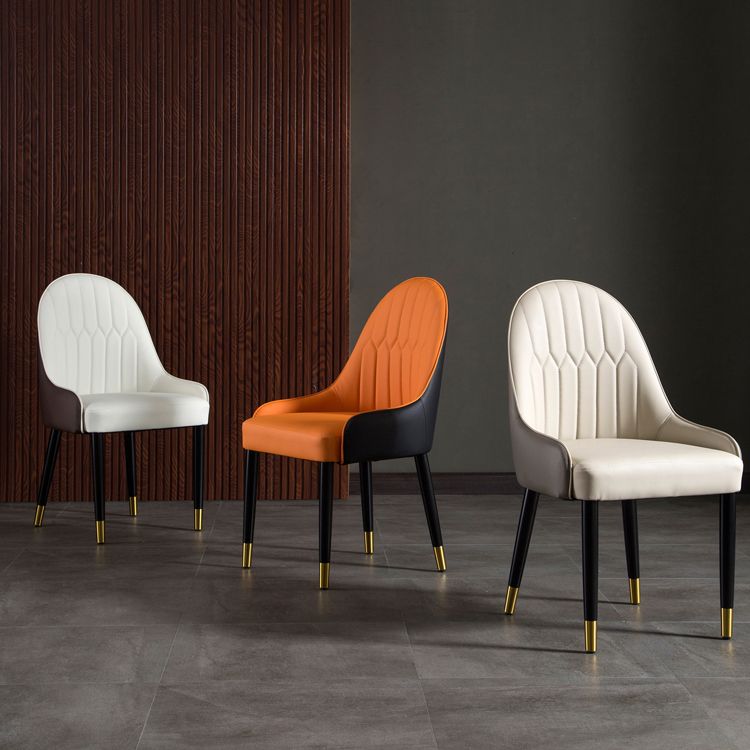 Nordic Glam Style Dining Chairs Metal Dining Arm Side Chair for Kitchen (Set of 2) Clearhalo ' kitchen&dining_furn' 'Dining Chairs' 'Dining Tables & Seating' 'dining_chair' 'furn' 'furn_dining_chair' 'Furniture' 'furniture_dining_chair' 'Kitchen & Dining Furniture' 'kitchen' 1200x1200_deb8cdb8-0c97-4121-a6e3-eab2da44f4f7