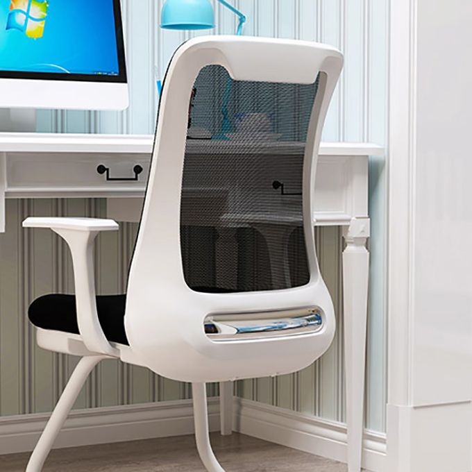 Silla de oficina moderna Armas fijas Tapizadas sin silla angustiante