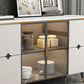 Glam Sideboard Armadio con cassetti tavolo da sideboard beige per cucina