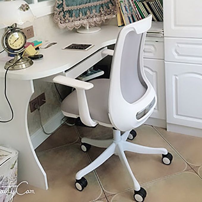 Silla de oficina moderna Armas fijas Tapizadas sin silla angustiante