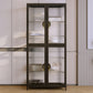 Modern Glass Doors Curio Cabinet Metal Storage Cabinet for Living Room Clearhalo 'Display & China Cabinets' 'display_china_cabinets' 'furn' 'furn_display_china_cabinets' 'Furniture' 'Kitchen & Dining Furniture' 1200x1200_debcaa8d-2b2b-4e86-940e-0e06c67a3ccf