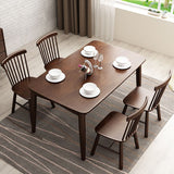 Rectangle Wood Dining Table Contemporary Dinner Table with 4 Legs Clearhalo 'Dining Tables & Seating' 'Dining Tables' 'dining_table' 'furn' 'furn_dining_table' 'Furniture' 'Kitchen & Dining Furniture' 1200x1200_debe0980-2546-41ba-9443-16ae2f1f6f4f