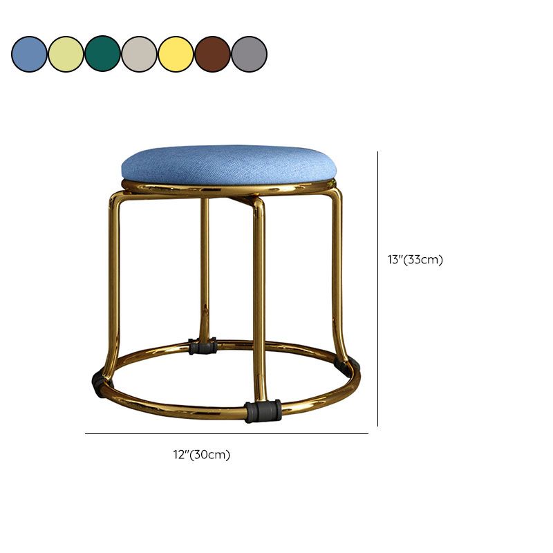 Fabric Standard Stool Modern Style Simple Household Round Stool Clearhalo 'furn' 'furn_ottomans_poufs' 'Furniture' 'Living Room Furniture' 'Ottomans & Poufs' 'ottomans_poufs' 1200x1200_dec1669f-7c1f-405a-8522-e23281051065