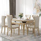 Juego de mesa de comedor de piedra blanca moderna 1/2/5/7 PCS Altura estándar Set de comedor formal