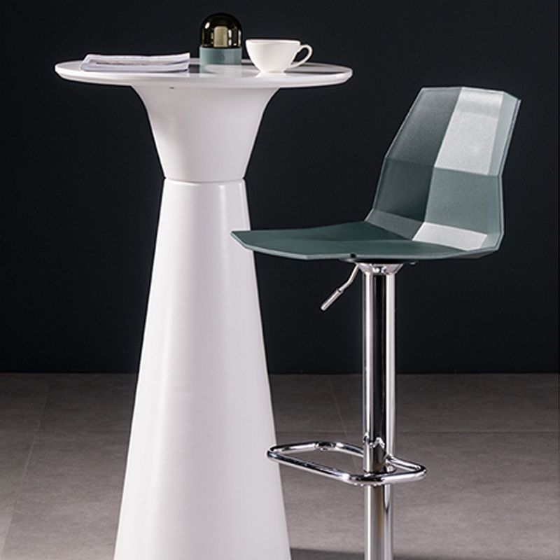 Modern Adjustable Dining Stool Plastic Footrest Counter Stool with Swivel Clearhalo 'Bar Furniture' 'Bar Stools' 'bar_stools' 'furn' 'furn_bar_stools' 'Furniture' 'Kitchen & Dining Furniture' 1200x1200_dec29306-710a-4fc4-bd90-da606694e36c