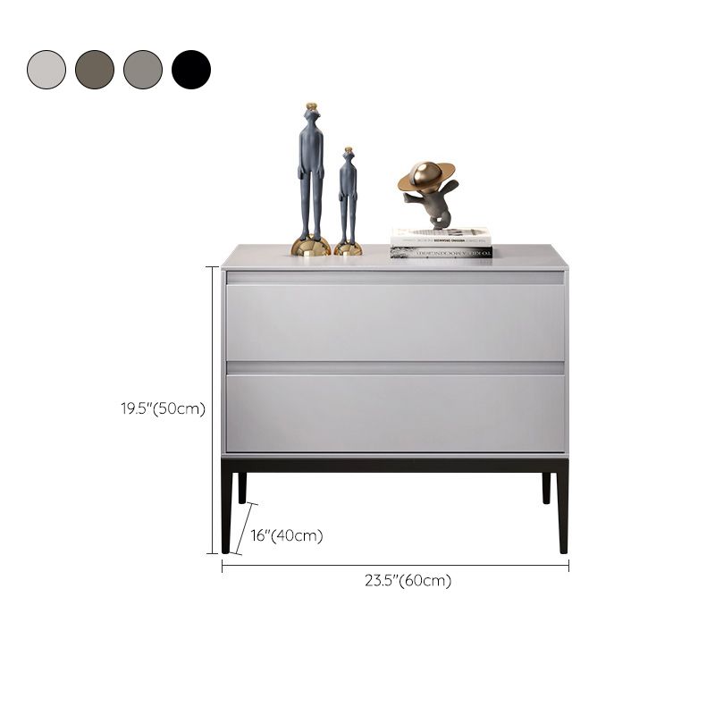 2つの引き出しアクセントテーブルナイトスタンドアンティークフィニッシュモダンベッドナイトスタンド