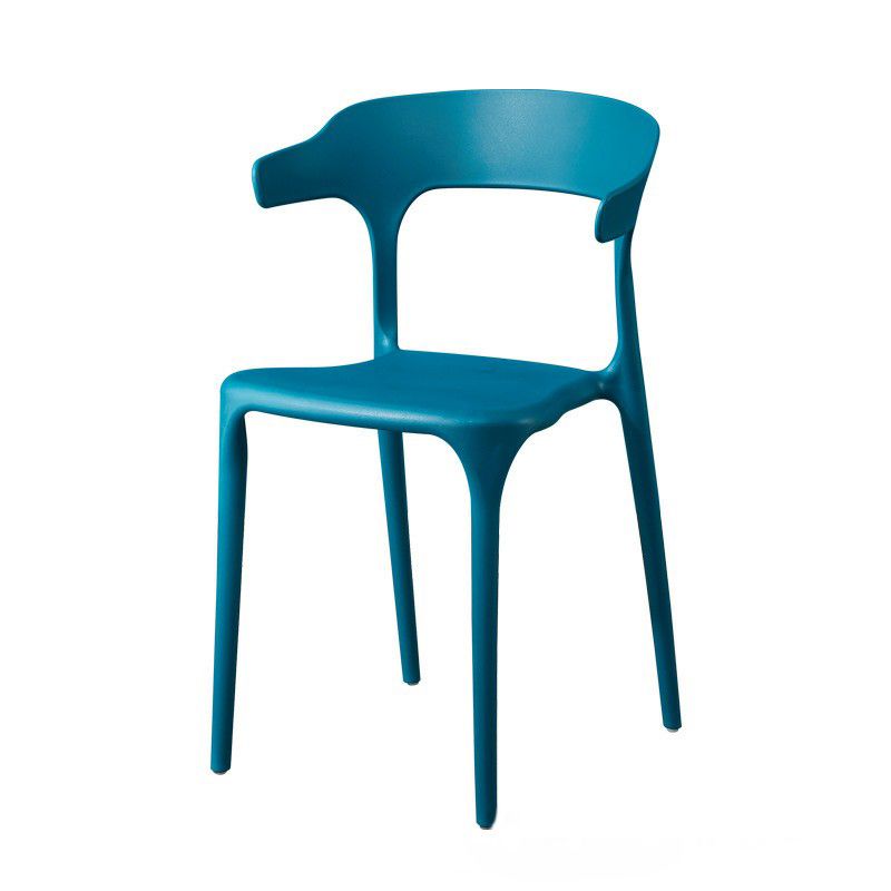 Glam Plastic Side Chair Matte Finish Open Back Dining Chair for Dinning Room Clearhalo ' kitchen&dining_furn' 'Dining Chairs' 'Dining Tables & Seating' 'dining_chair' 'furn' 'furn_dining_chair' 'Furniture' 'furniture_dining_chair' 'Kitchen & Dining Furniture' 'kitchen' 1200x1200_dec42a04-5d91-44ef-84da-9aee74ecc2ef
