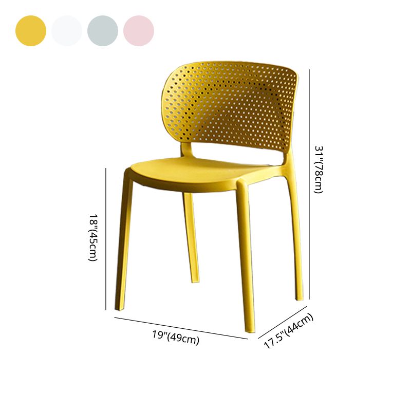 Contemporary Chairs Dining Armless Plastic Open Back Side Chair for Kitchen Clearhalo ' kitchen&dining_furn' 'Dining Chairs' 'Dining Tables & Seating' 'dining_chair' 'furn' 'furn_dining_chair' 'Furniture' 'furniture_dining_chair' 'Kitchen & Dining Furniture' 'kitchen' 1200x1200_dec6107d-2d1b-4f43-8f6d-ced622bac02d