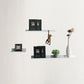 Contemporary Floating Bookshelf Iron 4.7" W Living Room Book Shelf Clearhalo 'Bookcases' 'furn' 'furn_bookcases' 'Furniture' 'Office Furniture' 1200x1200_dec65f68-3a73-473e-aa80-6bddc6fbe0ae