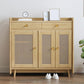 42.51" Tall 2 - Drawer Accent Cabinet Modern 3 - Door Cabinet Clearhalo 'Cabinets & Chests' 'cabinets_chests' 'furn' 'furn_cabinets_chests' 'Furniture' 'Living Room Furniture' 1200x1200_dec66a5a-33e8-4357-9f53-542bff5fbe76